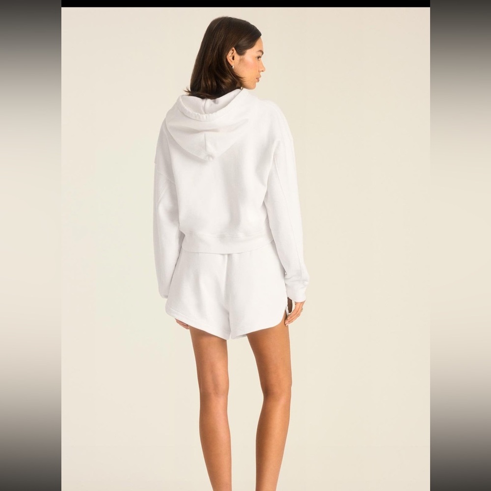 Vitamin A White Fleece Lounge Shorts Medium